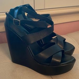 Kork-Ease Leather Wedges